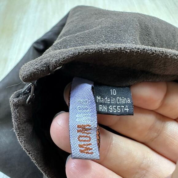 Pow Wow 100% Leather Classic Chic Elegant Workwear Professional Pencil Skirt 10 - Picture 11 of 13